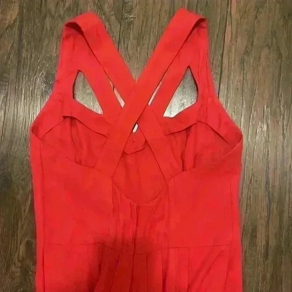 Gunne Sax Jessica McClintock Floor Length Red Dress Sz11/12 - Picture 5 of 9